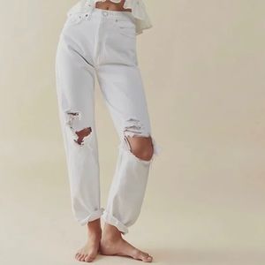 AGOLDE 90's Fit in White Out